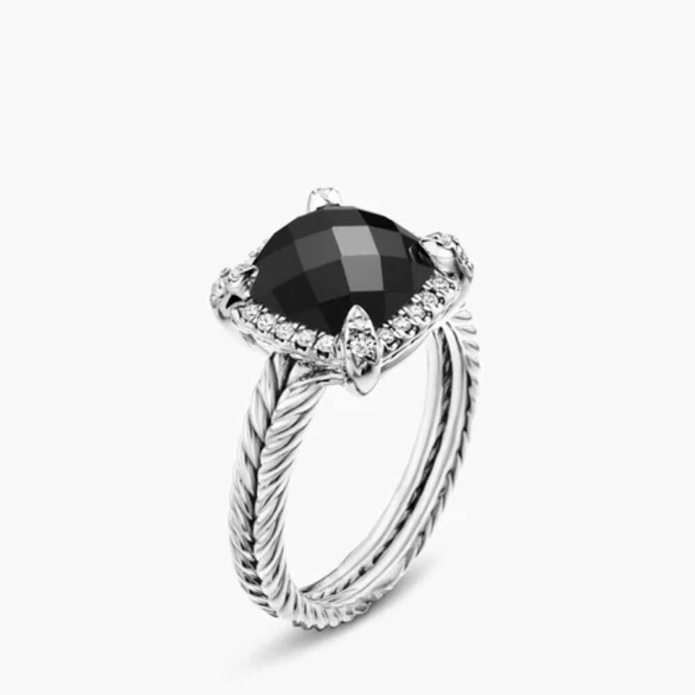 David Yurman Chatelaine Pave Bezel Ring